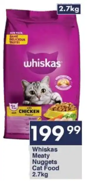 President Hyper Whiskas Meaty Nuggets Cat Food 2.7kg offer