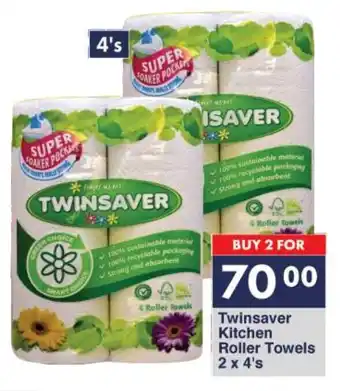 President Hyper Twinsaver Kitchen Roller Towels 2x4's offer
