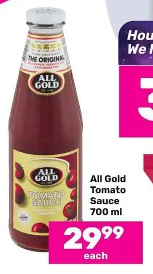Game All Gold Tomato Sauce 700ml offer