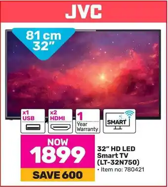 Game JVC 32" HD LED Smart TV (LT-32N750) offer