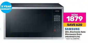 Game SAMSUNG 28 L Electronic Solo Microwave Oven offer