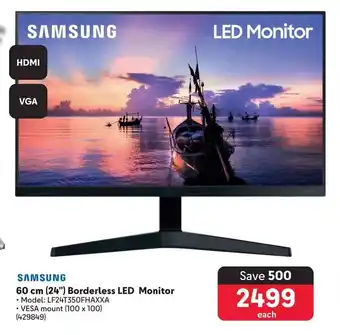 Makro SAMSUNG 60 cm (24") Borderless LED Monitor offer