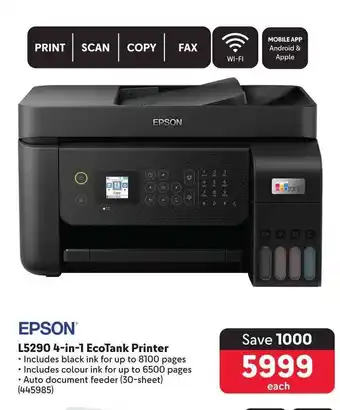 Makro EPSON L5290 4-in-1 EcoTank Printer offer