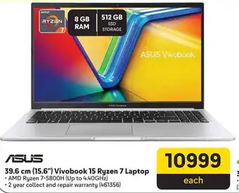 Makro ASUS 39.6 cm (15.6") Vivobook 15 Ryzen 7 Laptop offer