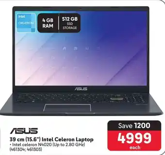 Makro ASUS 39 cm (15.6") Intel Celeron Laptop offer