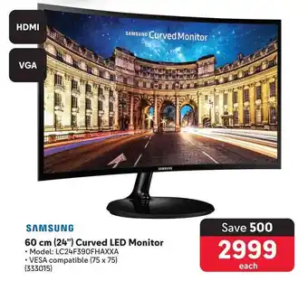 Makro SAMSUNG 60 cm (24") Curved LED Monitor offer