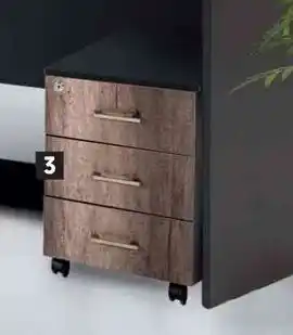 Makro Constantia 3 Drawer Mobile Pedestal offer