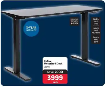 Makro Refine Motorized Desk offer