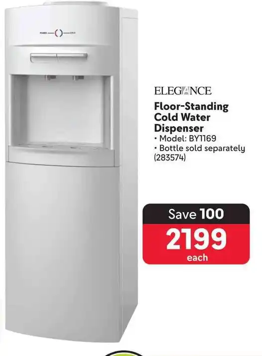 ELEGANCE FloorStanding Cold Water Dispenser offer at Makro