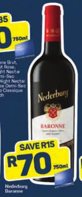 Pick n Pay Liquor Nederburg Baronne offer