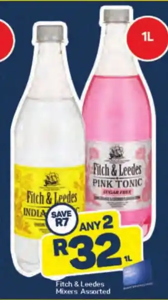 Pick n Pay Liquor Fitch & Leedes Mixers Assorted 1L offer