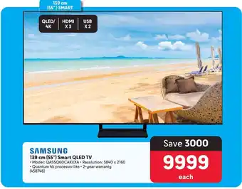 Makro SAMSUNG 139 cm (55") Smart QLED TV offer