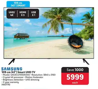 Makro SAMSUNG 109 cm (43") Smart UHD TV offer