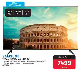 Makro SAMSUNG 127 cm (50") Smart UHD TV offer