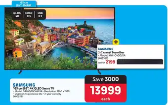 Makro SAMSUNG 165 cm (65") 4K QLED Smart TV offer