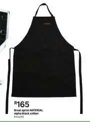 Leroy Merlin Naterial Braai Apron Alpha Black Cotton 81442312 offer