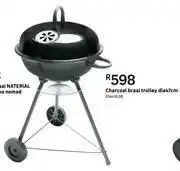 Leroy Merlin Charcoal Braai Trolley Dia 47cm 81441638 offer