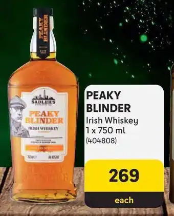 Makro PEAKY BLINDER Irish Whiskey 1 x 750ml offer