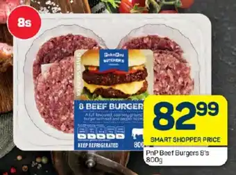 Pick n Pay Hypermarket PnP Beef Burgers 8's 800g offer