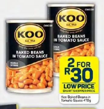 Pick n Pay Hypermarket Koo Baked Beans in Tomato Sauce 410g offer