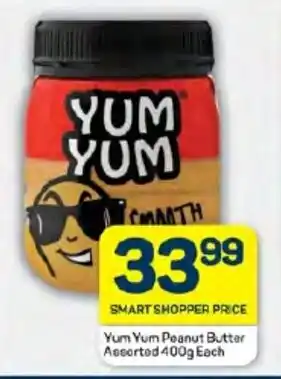Pick n Pay Hypermarket Yum Yum Peanut Butter Assorted 400g Each offer