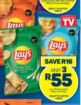 Pick n Pay Hypermarket Lay's Potato Chips Assorted 120g offer