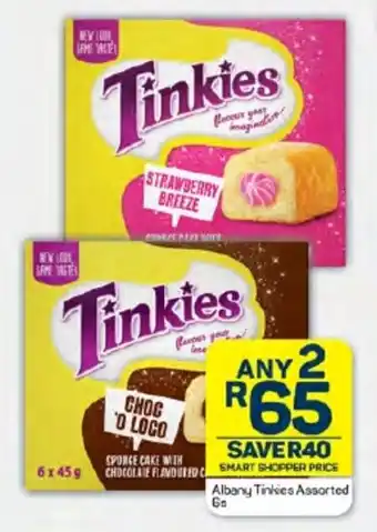 Pick n Pay Hypermarket Albany Tinkies Assorted 6s offer