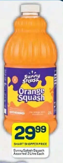 Pick n Pay Hypermarket Sunny Splash Squash Assorted 2 Litre Each offer
