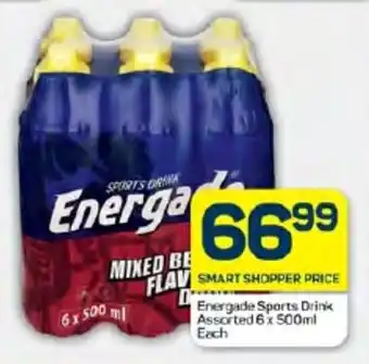 Pick n Pay Hypermarket Energade Sports Drink Assorted 6 x 500ml Each offer