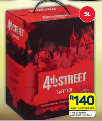 Pick n Pay Hypermarket 4th Street Wine Assorted 5 Litre Each offer