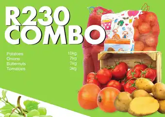 Save Hyper Potatoes 10kg, Onions 7kg, Butternuts 7kg, Tomatoes 3kg offer