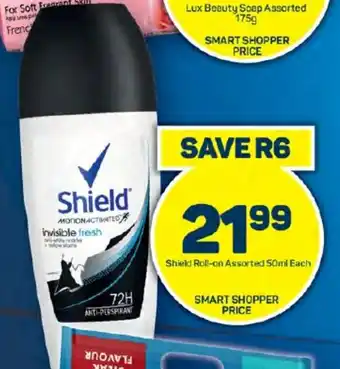 Pick n Pay Hypermarket Shield Roll-on Assorted 50ml Each offer