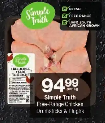Checkers Simple Truth Free-Range Chicken Drumsticks & Thighs offer