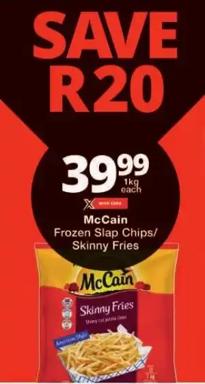 Checkers McCain Frozen Slap Chips/Skinny Fries offer