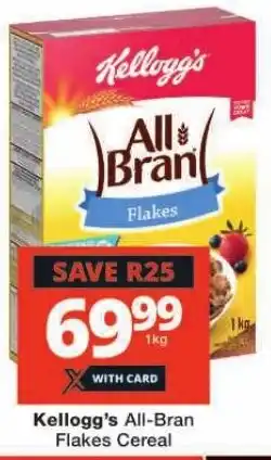 Checkers Kellogg's All-Bran Flakes Cereal offer