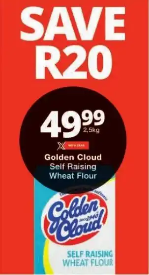 Checkers Golden Cloud Self Raising Wheat Flour offer