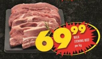 Shoprite Bulk Stewing Beef per kg offer