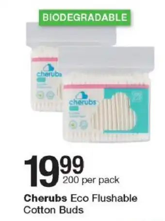 Checkers Cherubs Eco Flushable Cotton Buds 100 per pack offer