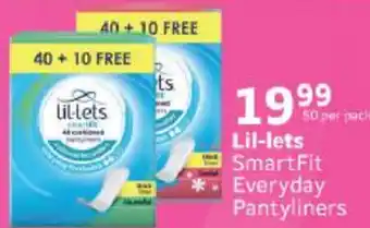 Checkers Lil-lets SmartFit Everyday Pantyliners offer