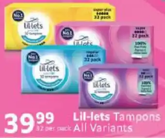 Checkers Lil-lets Tampons All Variants offer