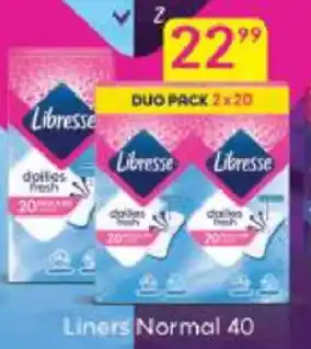 Checkers Libresse Liners Normal 2x20 offer