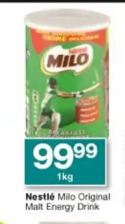 Checkers Nestle Milo Original Malt Energy Drink 1kg offer