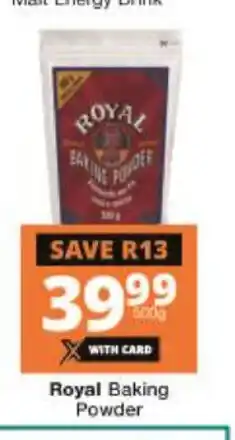 Checkers Royal Baking Powder 500g offer