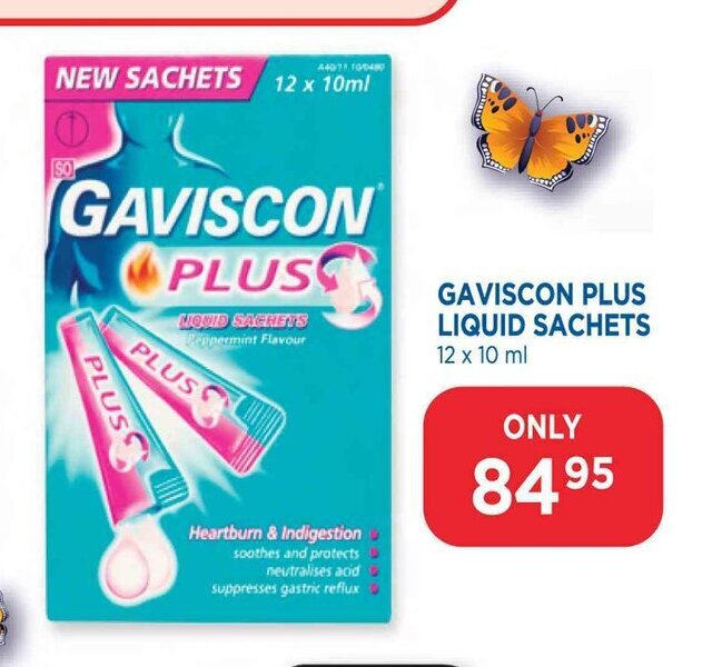 Gaviscon Liquid Sachets 12 x 10ml offer at Link Pharmacy