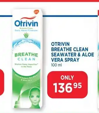 Link Pharmacy Otrivin Breathe Clean Seawater & Aloe Vera Spray 100ml offer