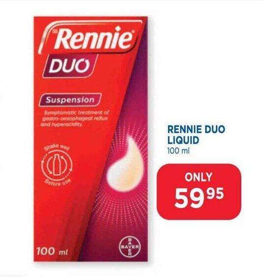 Rennie Duo Liquid 100ml offer at Link Pharmacy