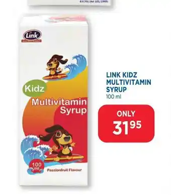Link Pharmacy Link Kids Multivitamin Syrup 100ml offer