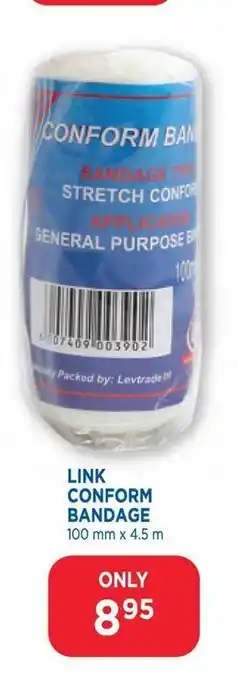 Link Pharmacy Link Conform Bandage 100mm x 4.5m offer