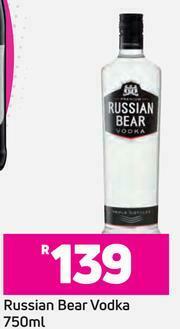 Russian Bear Vodka-750ml