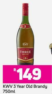 Game KWV 3 Year Old Brandy-750ml offer